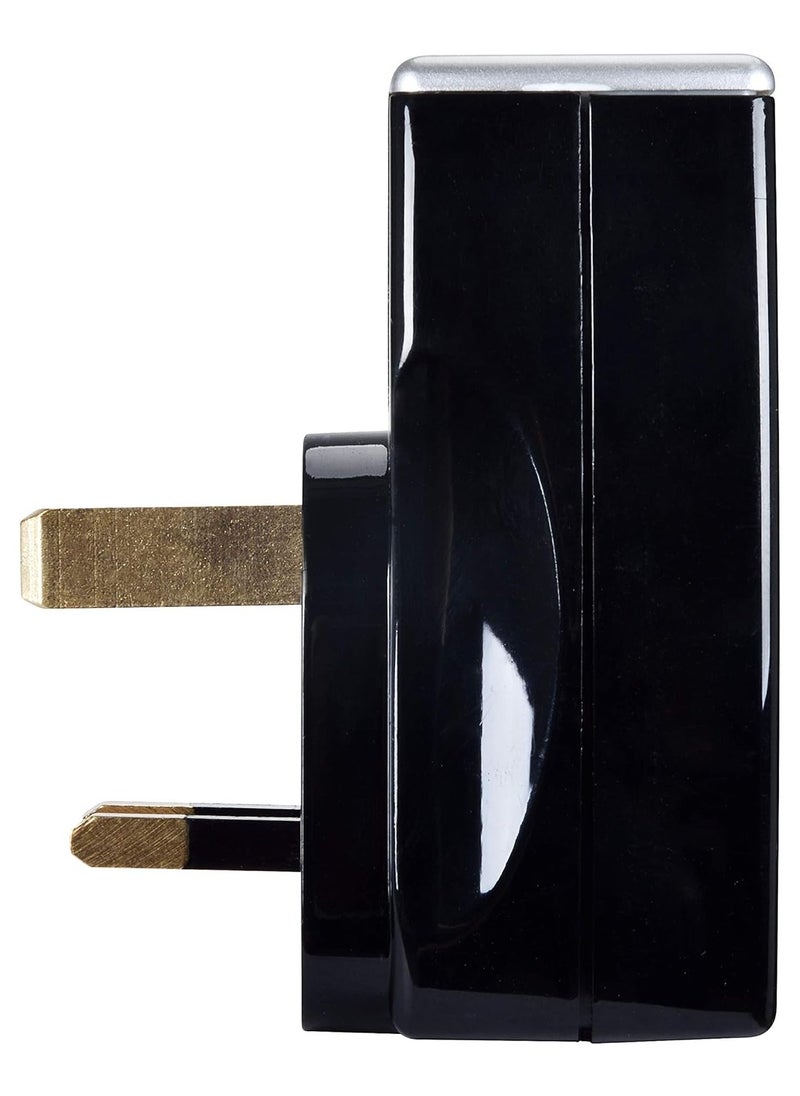 MASTERPLUG - Masterplug Single Socket Surge Adaptor with USB Power - Image 1