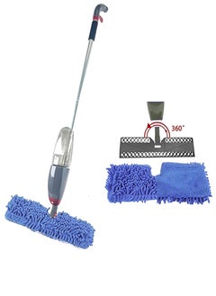 Double-Sided Floor Mop, Wet/Dry Cleaning, Adjustable Handle Spray Mop.