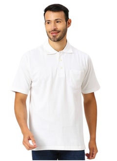 MEN'S COTTON POLO SHIRT WITH POCKET - WHITE - pzsku/Z233BB620B6AF9BE4657AZ/45/_/1720187796/727274ea-376d-4ca6-ae2a-9623fdbd9fe3