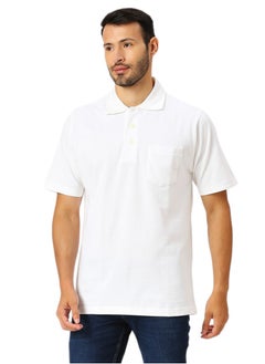 MEN'S COTTON POLO SHIRT WITH POCKET - WHITE - pzsku/Z233BB620B6AF9BE4657AZ/45/_/1720187837/4e45550c-9b6e-4f00-b147-63b9f1e881fd