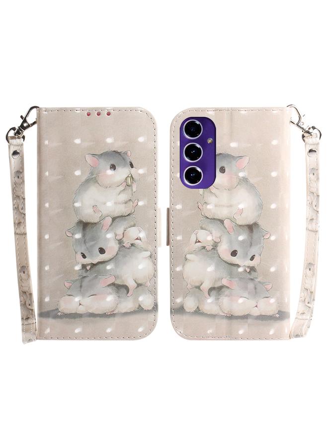 S-TOP Case For Samsung Galaxy A16 5G 3D Colored Horizontal Flip Leather Phone Case - Image 1