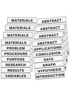 Lewtemi 4 Sets Of Self Adhesive Presentation Science Subtitles Science Fair Display Boards Science Fair Board Supplies Science Fair Titles For Classroom Office Science Fair Supplies  - Image 1