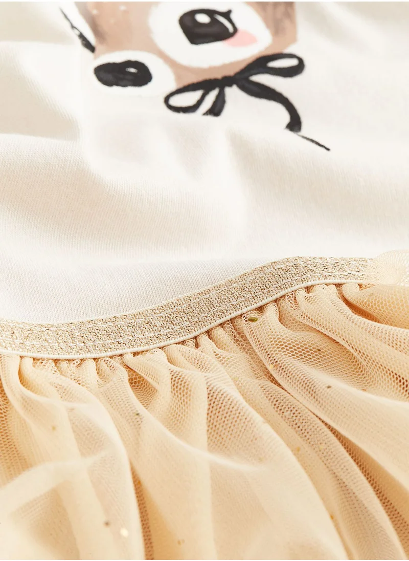 H&M Kids Tulle-Skirt Jersey Dress
