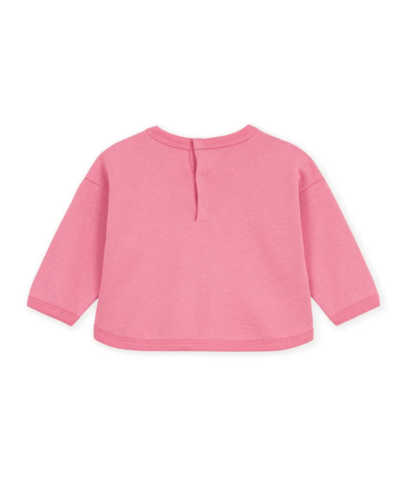 Petit Bateau Babies' Animal Print Cotton Sweatshirt