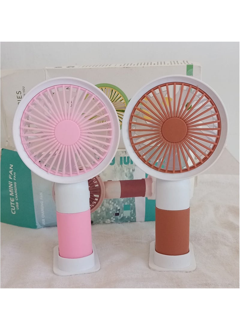 Mini Personal Fan Lightweight Handheld Rechargeable USB Fan