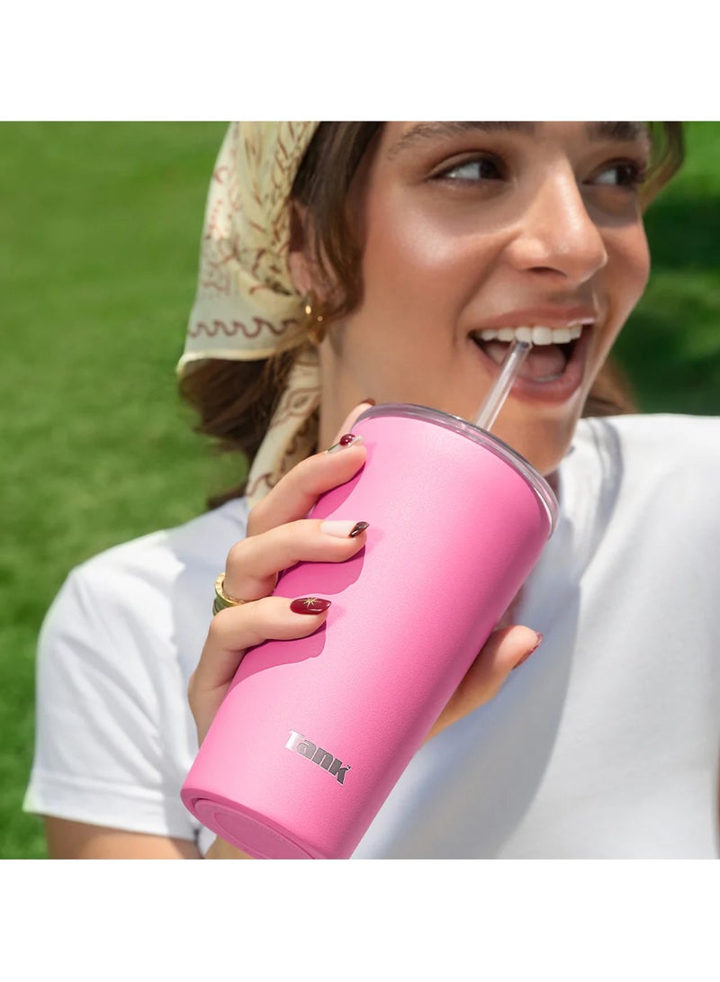 Tank Ice, 480ml, Stainless Steel Bottle, BPA free, insulated - Black - Image 4