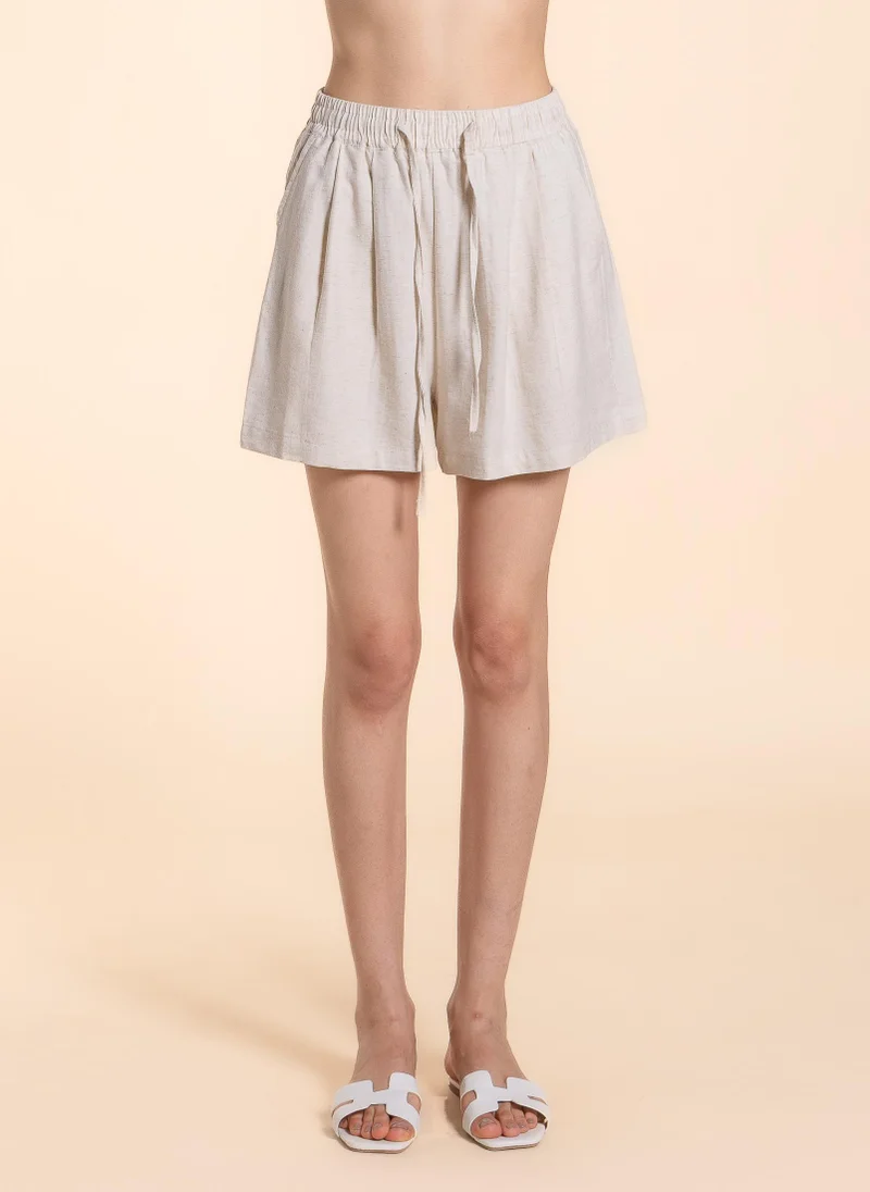 SHAPES LINEN BLEND COMFORT SHORTS