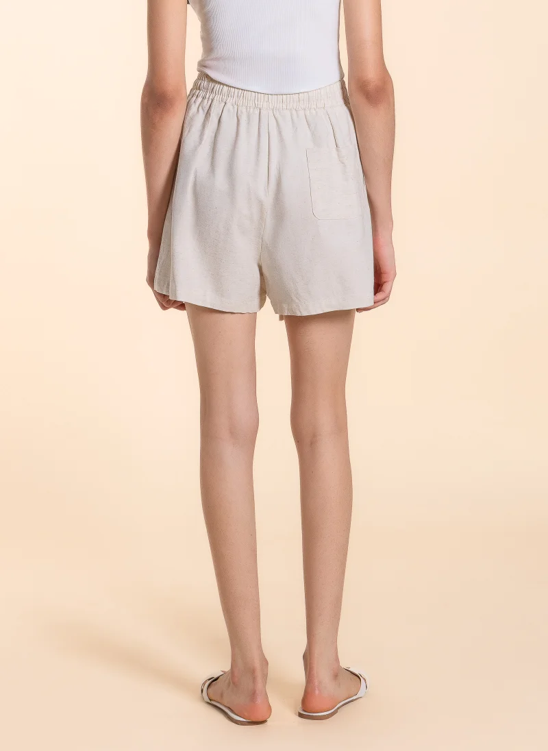 SHAPES LINEN BLEND COMFORT SHORTS