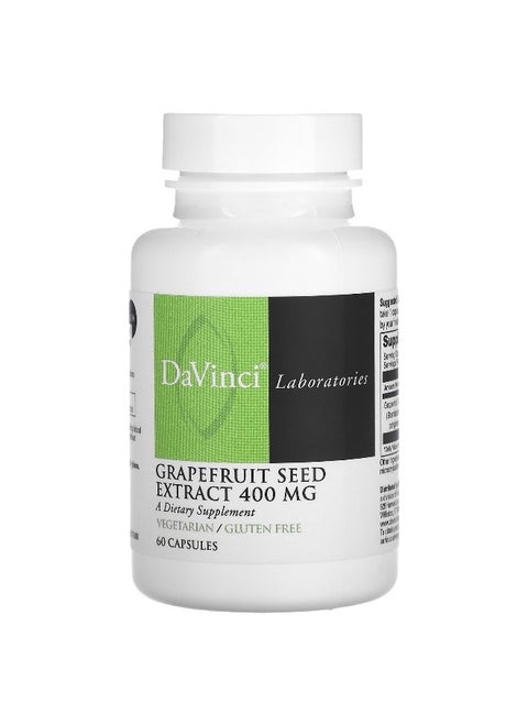 DaVinci Laboratories, Grapefruit Seed Extract, 400 mg, 60 Capsules