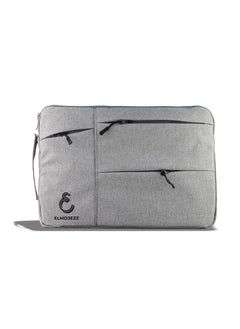 Laptop Sleeve Bag Compatible with MacBook Air 15/16 inch M3 A3114 M2 A2941 2023 2024/Pro A1990 A1707,Surface Laptop 15,Dell XPS 15,HP Stream 14, Case with Pocket (Gray)