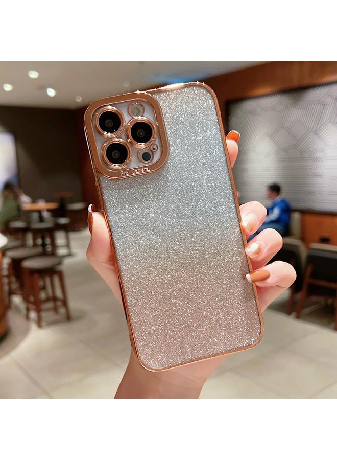 Zaboon Case For iPhone 12 Pro Max High Transparent Gradient Color Glitter TPU Phone Case - Image 1