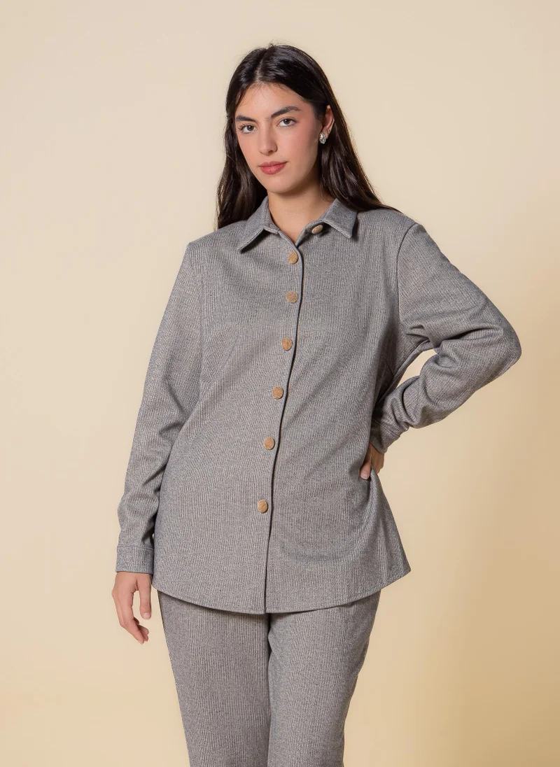 SHAPES MIDWEIGHT TEXTURED SHIRT SET