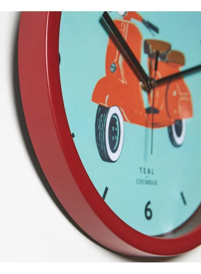 Chumbak  Teal by Chumbak Wall Clocks | 11 inch| Silent Sweep movement  | Best Price UAE