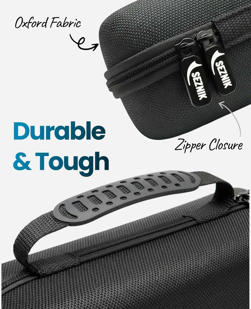 SEZNIK Hard Case Cover for Printers – Durable Oxford Fabric, Smooth Double Zipper, Large Capacity up to 3 kg, Compact & Easy to Carry, Ideal for Daily Use – Black - Image 3