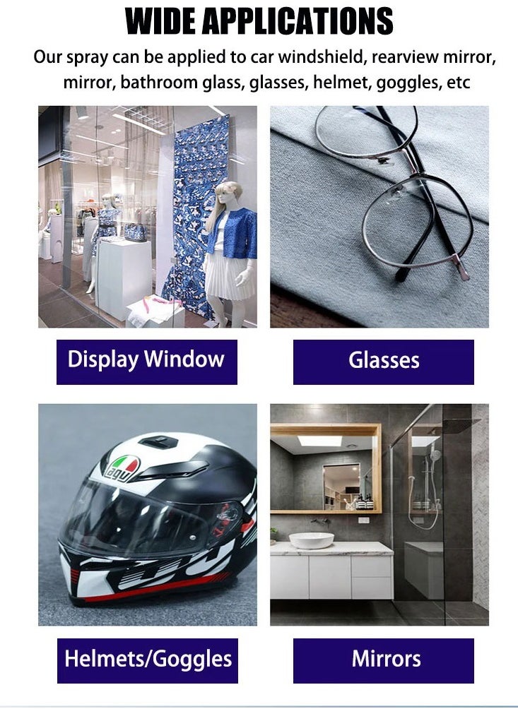 ALRAWDA Disinfectant and cleaner, prevents fog and water vapor on all glass surfaces and windows, with nanotechnology  - Image 2