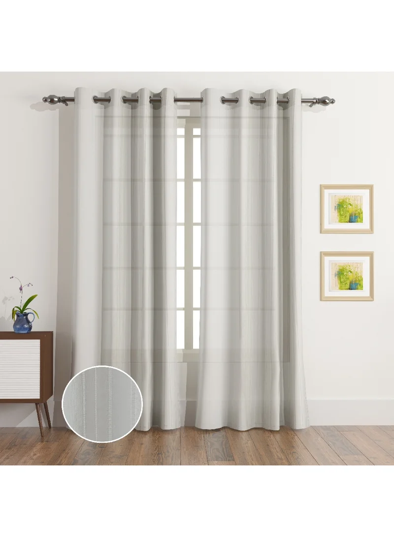 Home Box Nordic 2-Piece Sheer Extra Long Curtain Set 300 x 140 cm