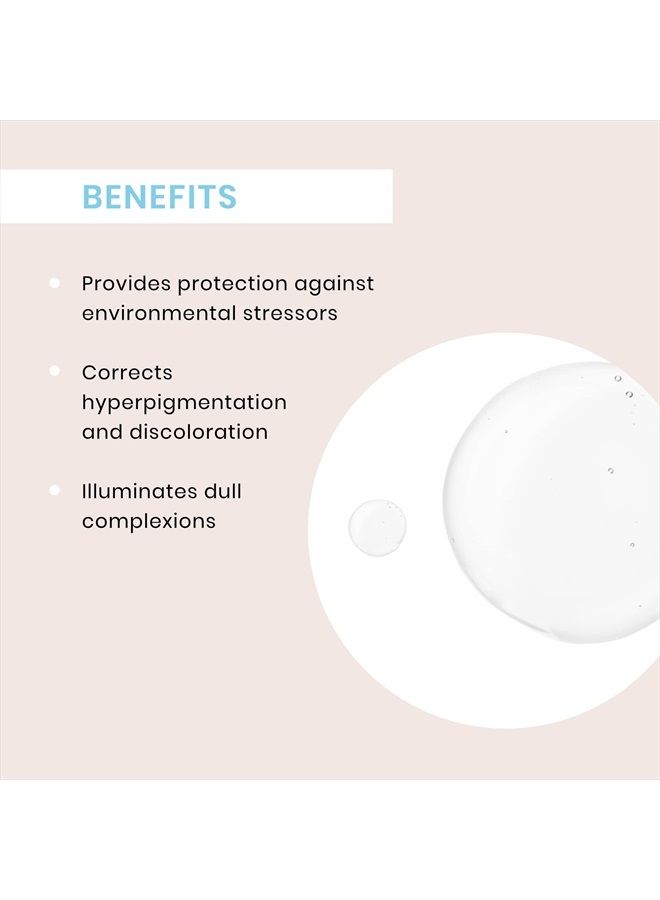 Timeless Skin Care سيروم فيتامين C + E بنسبة 20% وحمض الفيروليك - 1 أونصة - تركيبة خفيفة وغير دهنية - استخدمه يوميًا لتفتيح واستعادة وتصحيح البشرة - موصى به لجميع أنواع البشرة - Image 2