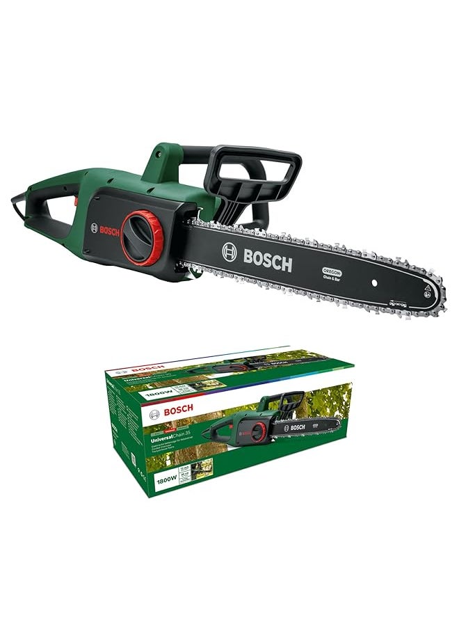 BOSCH - Universal Chain 35 Chainsaw 1800 Watts With A Chain Speed Of 12 M/S For Outstanding Cutting Performance Optimum Balance For Working In Any Position - Image 1