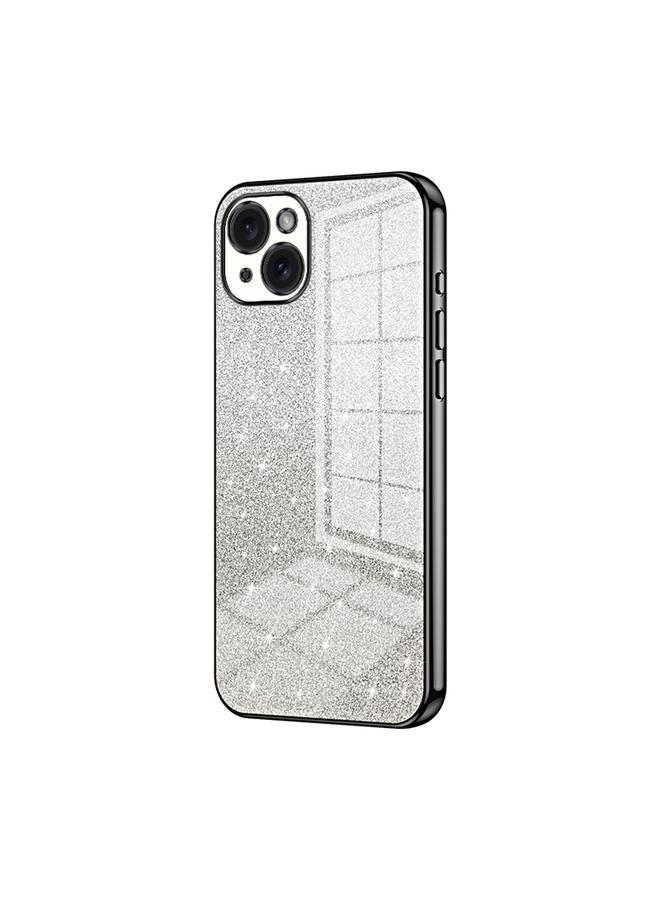S-TOP Case For iPhone 15 Plus Gradient Glitter Powder Electroplated Phone Case - Image 1