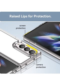 GO-DES Case for Samsung Galaxy Z Fold 4 5G Clear TPU Four Corners Protective Cover Transparent Soft funda  - Image 4