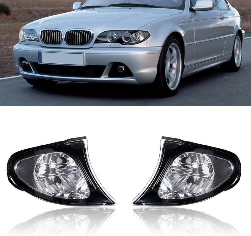 RANSOTO Turn Signal Corner Light for 2002-2005 BMW E46 325i 325xi 330i - Clear Lens - Image 1