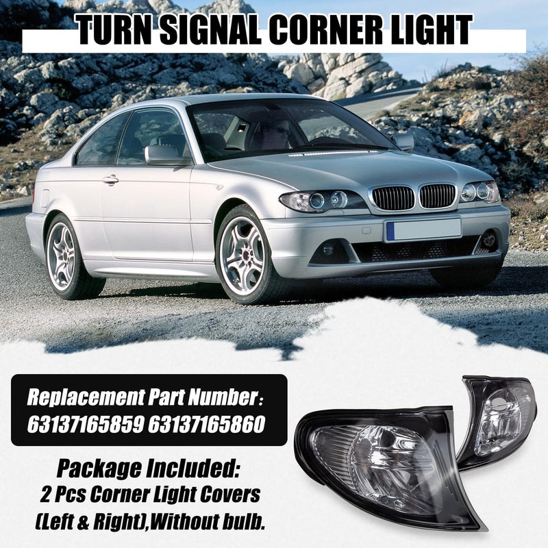 RANSOTO Turn Signal Corner Light for 2002-2005 BMW E46 325i 325xi 330i - Clear Lens - Image 4