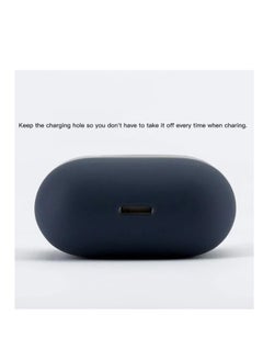 Generic Protective Silicone Air Pods Case separate head /Dark Blue  - Image 2