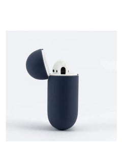 Generic Protective Silicone Air Pods Case separate head /Dark Blue  - Image 4