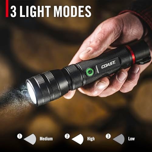 Coast G60R 1000 Lumen Waterproof Rechargeable LED Flashlight, 2-Pack - Image 5