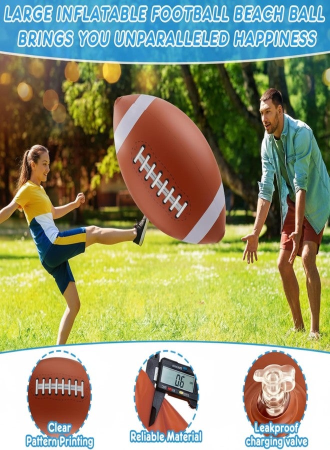 Lewtemi Giant Inflatable Sports Balls Large Inflatable Beach Ball Baseballs Soccer Rainbow Basketball Football for Sport Birthday Party Favor(4 Pcs,Soccer, Baseball, Basketball, Football,27 Inch) - Image 4