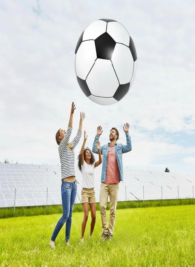 Lewtemi Giant Inflatable Sports Balls Large Inflatable Beach Ball Baseballs Soccer Rainbow Basketball Football for Sport Birthday Party Favor(4 Pcs,Soccer, Baseball, Basketball, Football,27 Inch) - Image 3