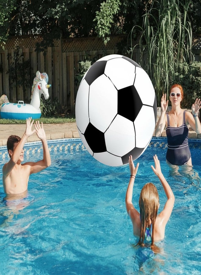 Lewtemi Giant Inflatable Sports Balls Large Inflatable Beach Ball Baseballs Soccer Rainbow Basketball Football for Sport Birthday Party Favor(4 Pcs,Soccer, Baseball, Basketball, Football,27 Inch) - Image 5