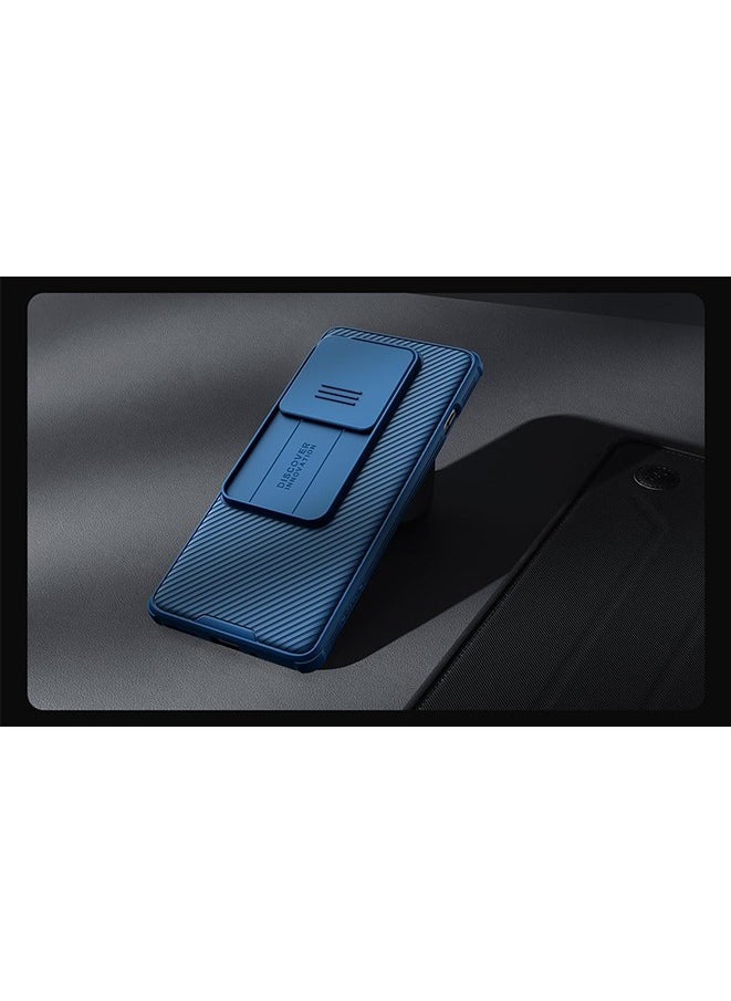 Generic - Case for OnePlus 12R 5G OnePlus Ace 3 5G,Nillkin With Slide Camera Cover Stylish Protective Case (Blue) - Image 1