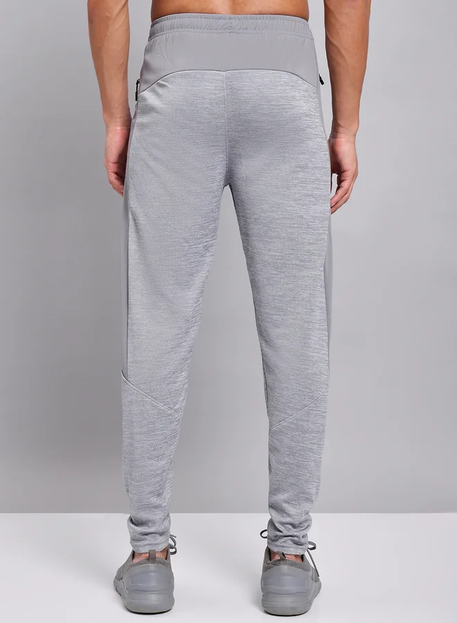 Technosport Technosport Men Melange Slim Fit Track Pants with TECHNO DRY