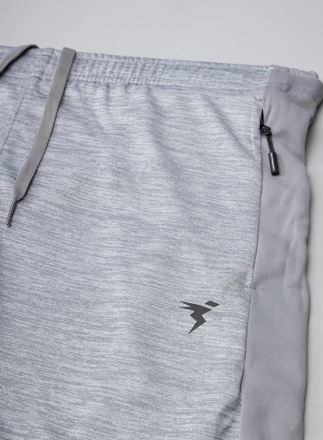 Technosport Technosport Men Melange Slim Fit Track Pants with TECHNO DRY