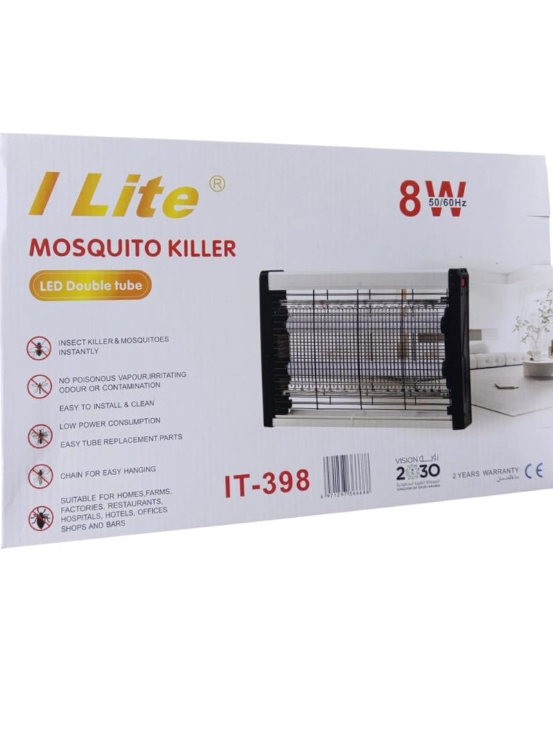 I Lite 8W LED Electric Mosquito Zapper Indoor And Outdoor Flying Fly Insect Killer Lamp Bug And Pest Trap Pest Repeller Repellent Traps Eliminator Catcher Lure Zapper Kills Mosquito - Image 2