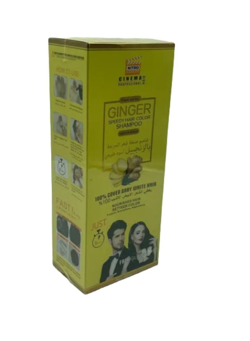 NITRO CANADA GINGER SPEEDY HAIR COLOR SHAMPOO NATURAL BLACK 420 ML - Image 2