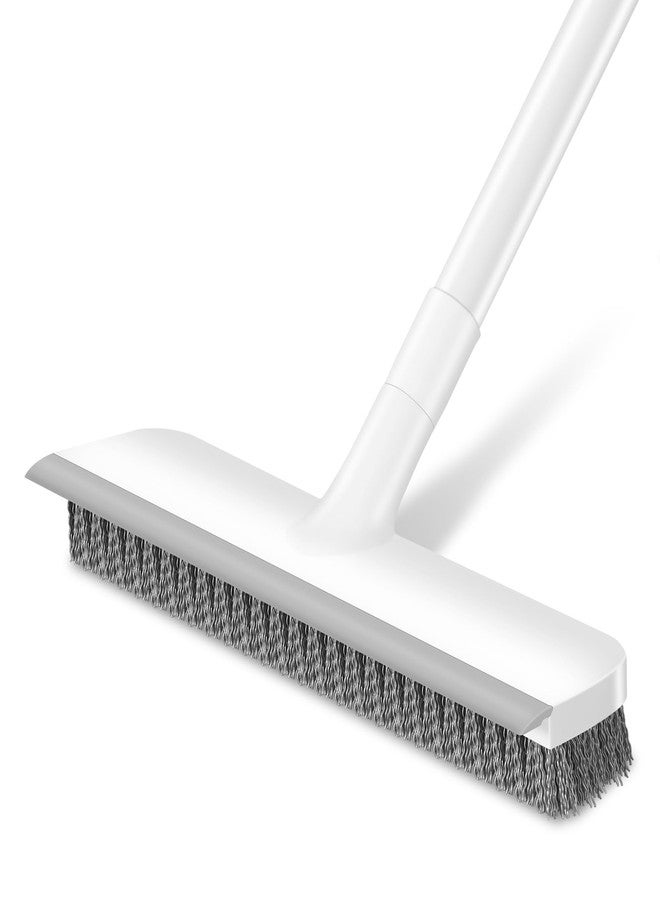 SetSail Floor Scrub Brush with 48-Inch Long Adjustable Handle 2 in 1 Scrape Brush Stiff Bristle Floor Scrubber for Cleaning Shower Bathroom Garage Kitchen Wall Deck Tub Tile - Image 1
