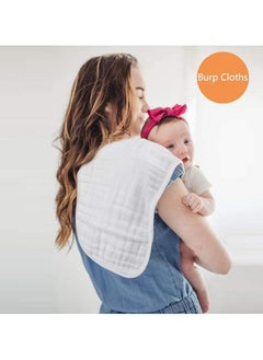 Moro Moro Rectangular Muslin Burp Towel – 100% Organic Cotton, Ultra-Absorbent & Breathable  - Image 3
