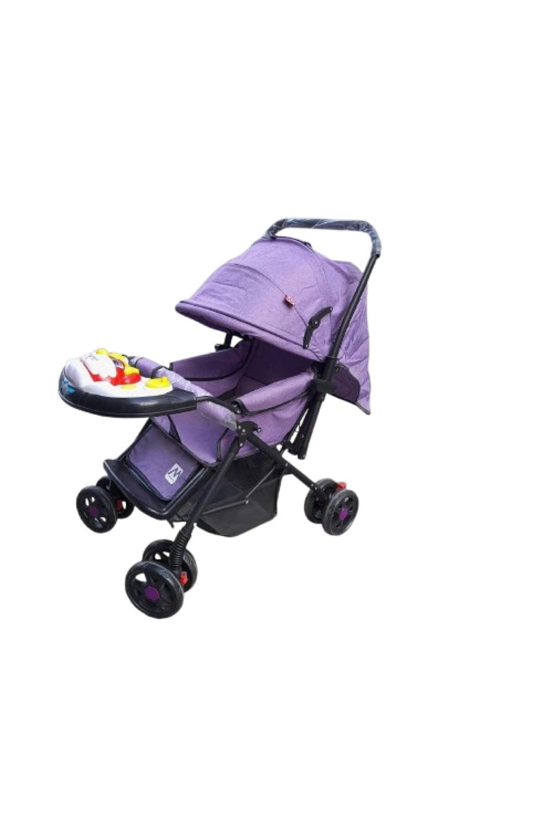 Foldable Baby Stroller in Purple for Kids - Image 2