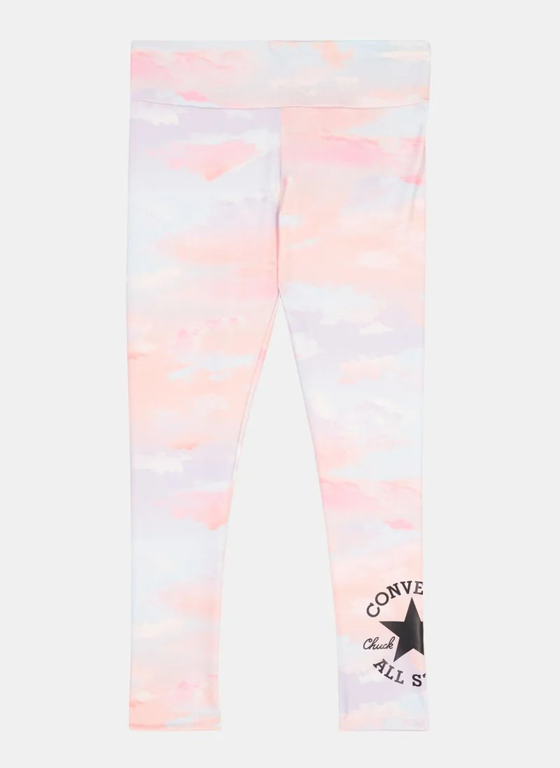 CONVERSE Kids' High Rise Printed Leggings (Older Kids)