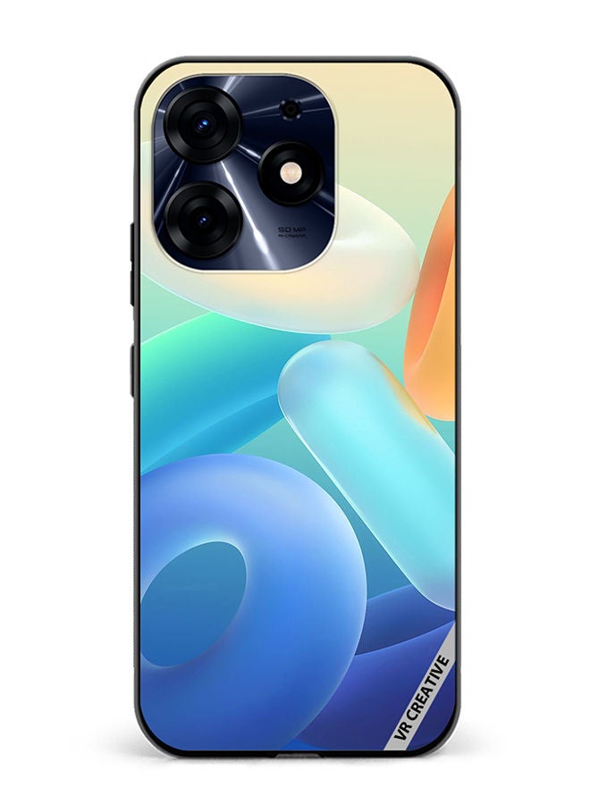 VR CREATIVE Protective Case Cover For Tecno Spark 10 Pro Rings Design Multicolour - Image 1