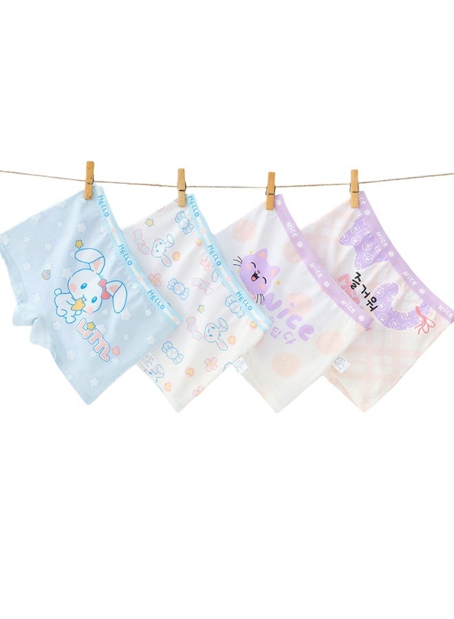 KUYING New Comfortable Skin friendly Breathable Underwear Set 0f 4