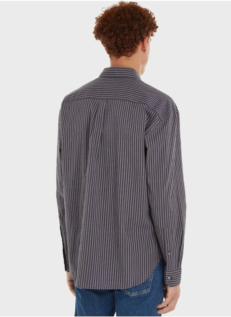 CALVIN KLEIN Striped Relaxed Fit Shirt