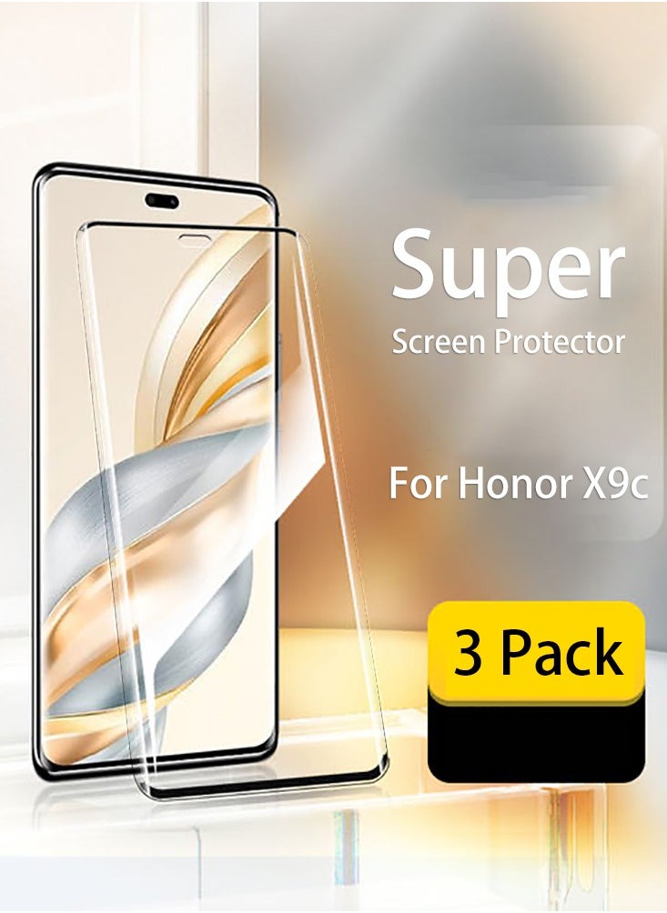 SNBFA - 3 Pack Screen Protector for Honor X9c with High Transparency Full Cover,Honor x9c Screen Protector with Scratch & Impact Protection,Honor x9c Tempered Glass for Honor X9C 5G & Honor 80 Pro - Image 1