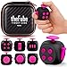 PILPOC theFube Fidget Cube 6Sided Stress Relief Infinity Cube for Adults Kids Boosts Concentration Mindfulness Aid Silent Audible Modes Includes Carry Case for Portability MidnightRose - Image 3