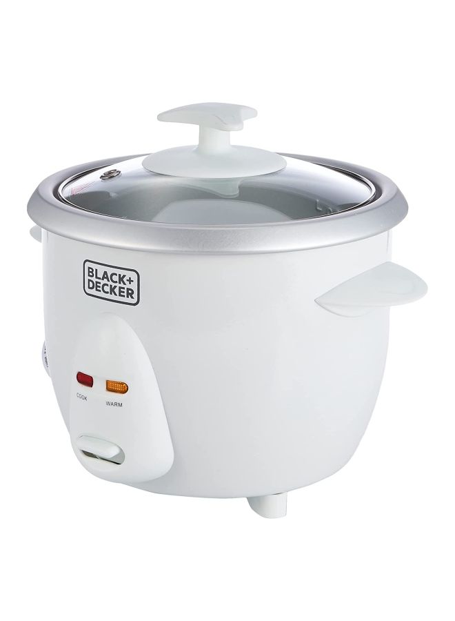 BLACK+DECKER Cup Rice Cooker 0.6 L 350 W RC650-B5 White/Silver/Clear - Image 2