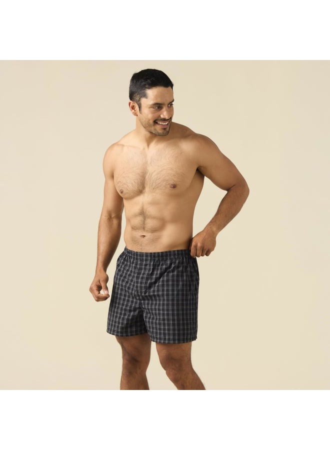 Gildan Men's Underwear Boxers, Multipack, Assorted Navy (5-pack), M - Image 2