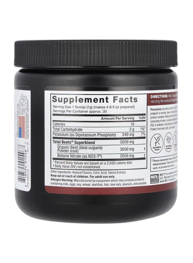 Force Factor Total Beets®, Original Drink Powder, Pomegranate Berry, 7.4 oz (210 g) - Image 2