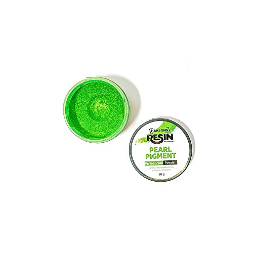 Haksons Pearl Pigments Pack of 3 - Parrot Green, Sapphire, Posh Red (20gms) - Image 2